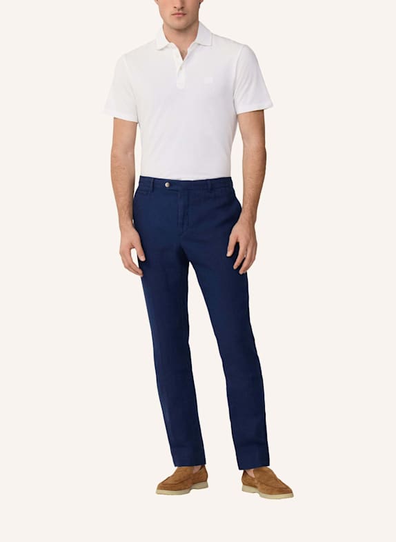 HACKETT LONDON Chino PD LINEN CHINO DUNKELBLAU