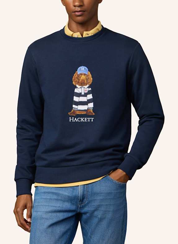 HACKETT LONDON Sweatshirt HERITAGE HARRY CREW BLAU
