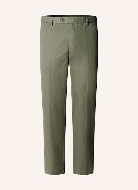 HACKETT LONDON Chino COTTON LINEN CHINO GRÜN