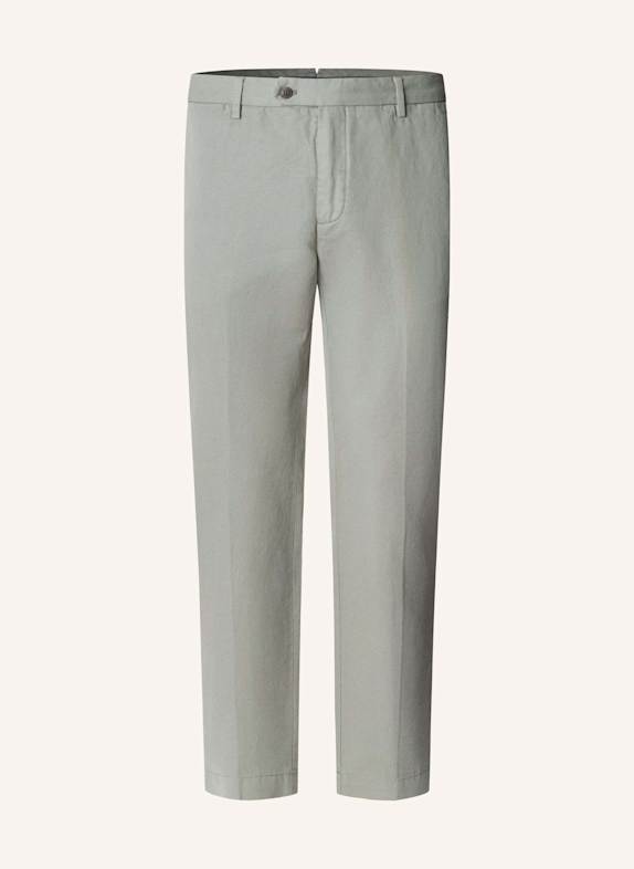 HACKETT LONDON Chino COTTON LINEN CHINO GRAU