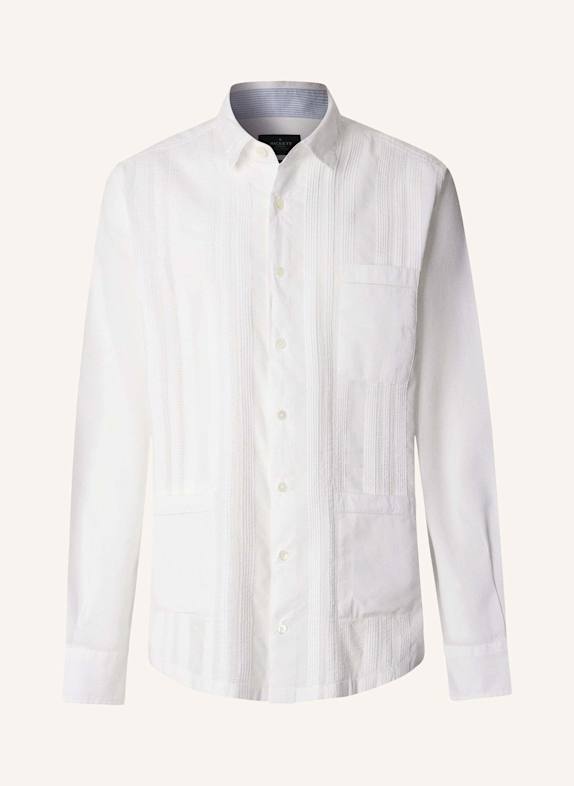 HACKETT LONDON Freizeithemd POPLIN CRUISE LS WEISS