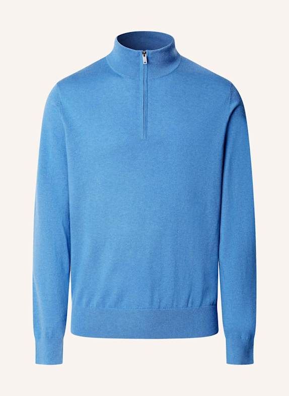 HACKETT LONDON Pullover COTTON CASH HZIP BLAU