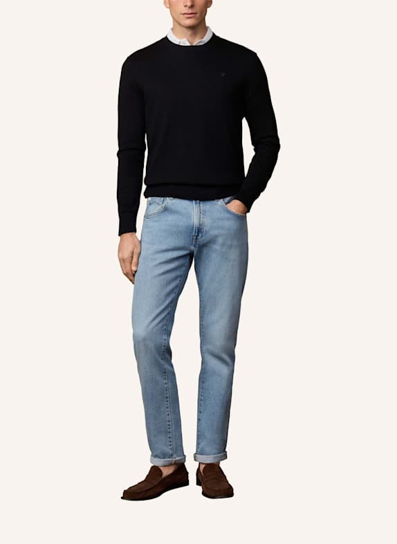 HACKETT LONDON Pullover ESS COTTON CREW SCHWARZ