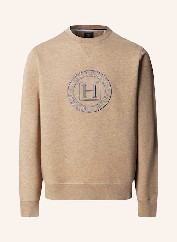 HACKETT LONDON Sweatshirt HERITAGE H CREW CAMEL
