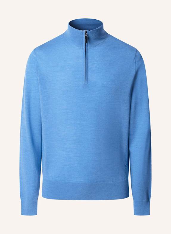 HACKETT LONDON Pullover ESS MERINO HZIP BLAU
