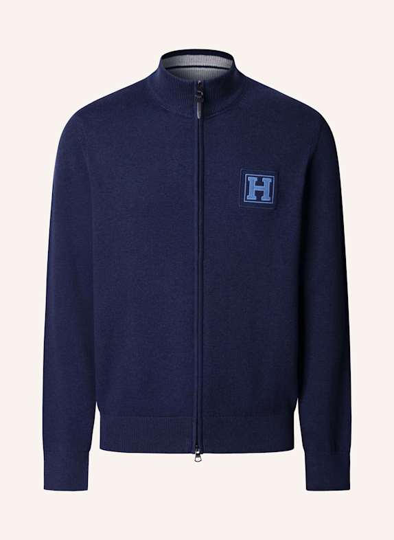 HACKETT LONDON Pullover HERITAGE FZIP BLAU