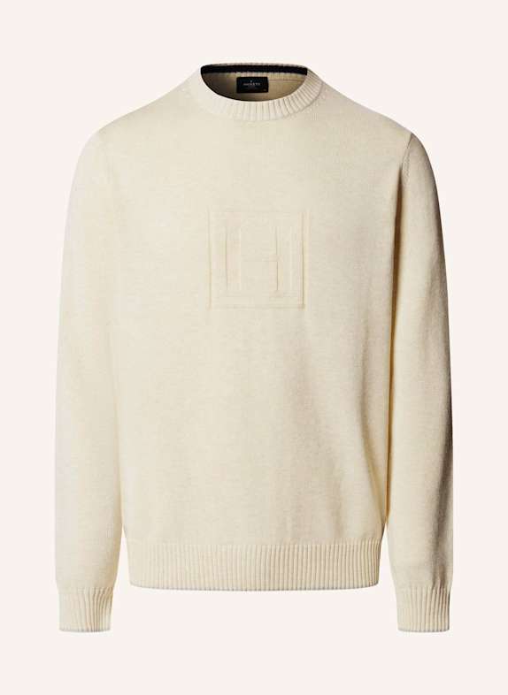 HACKETT LONDON Pullover HERITAGE H CREW CREME