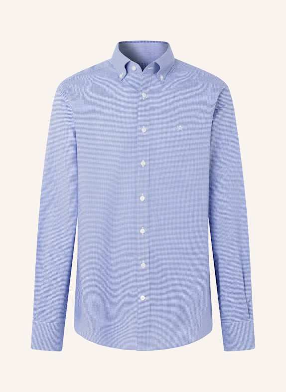 HACKETT LONDON Freizeithemd BI STRETCH GINGHAM DUNKELBLAU