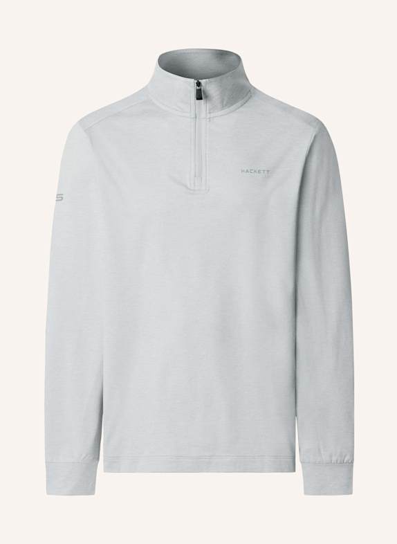 HACKETT LONDON Poloshirt HS STRIKE QTR ZIP GRAU