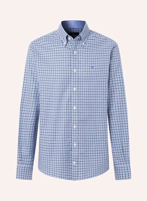 HACKETT LONDON Freizeithemd THREE COLOR GINGHAM BLAU