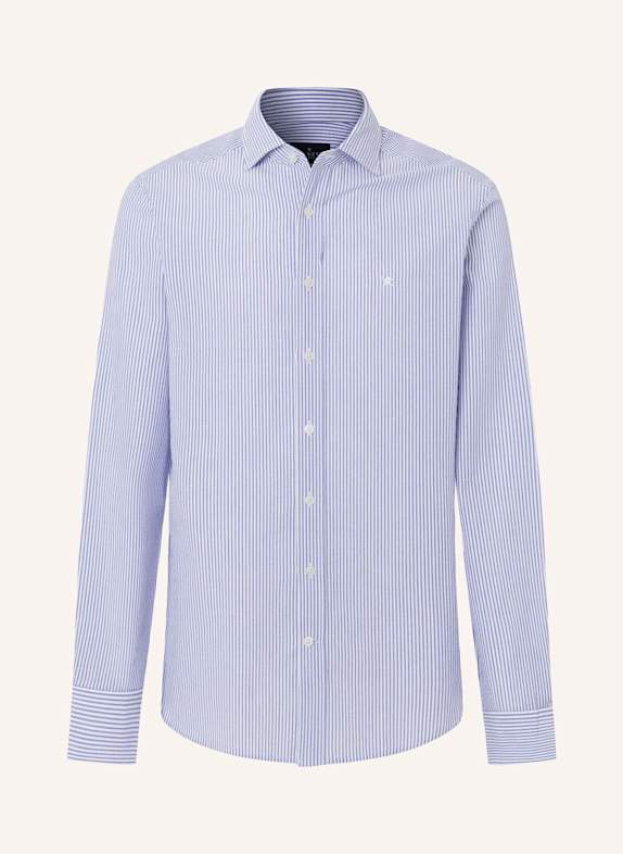 HACKETT LONDON Freizeithemd SEERSUCKER BENGAL STR BLAU