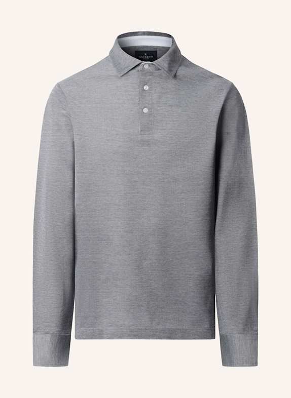 HACKETT LONDON Poloshirt OXFORD PIQUE POLO LS BLAU