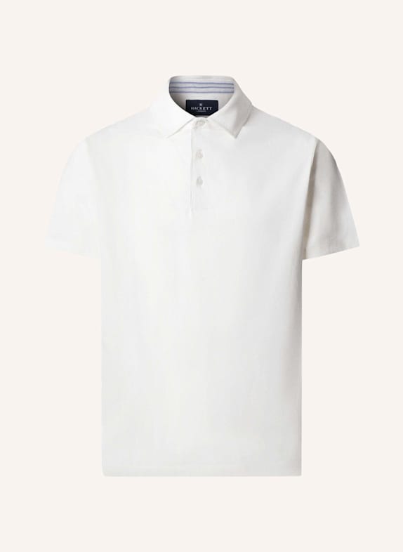 HACKETT LONDON Poloshirt JERSEY WOVEN TRIM CREME