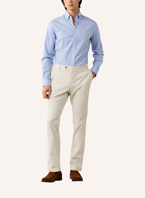 HACKETT LONDON Freizeithemd BI STRETCH GINGHAM HELLBLAU