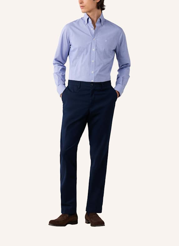HACKETT LONDON Freizeithemd BI STRETCH GINGHAM DUNKELBLAU