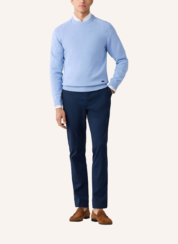 HACKETT LONDON Pullover SADDLE CREW BLAU