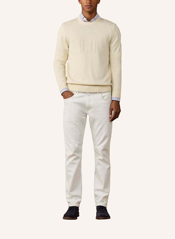 HACKETT LONDON Pullover HERITAGE H CREW CREME