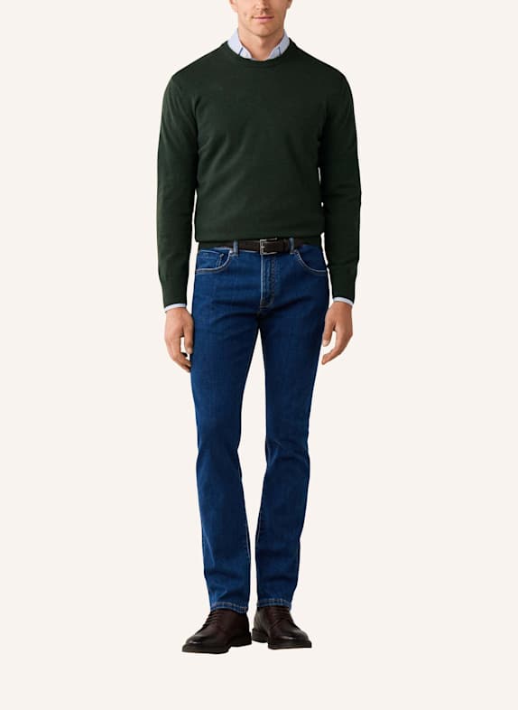 HACKETT LONDON Pullover MERINO CASH MIX CREW GRÜN