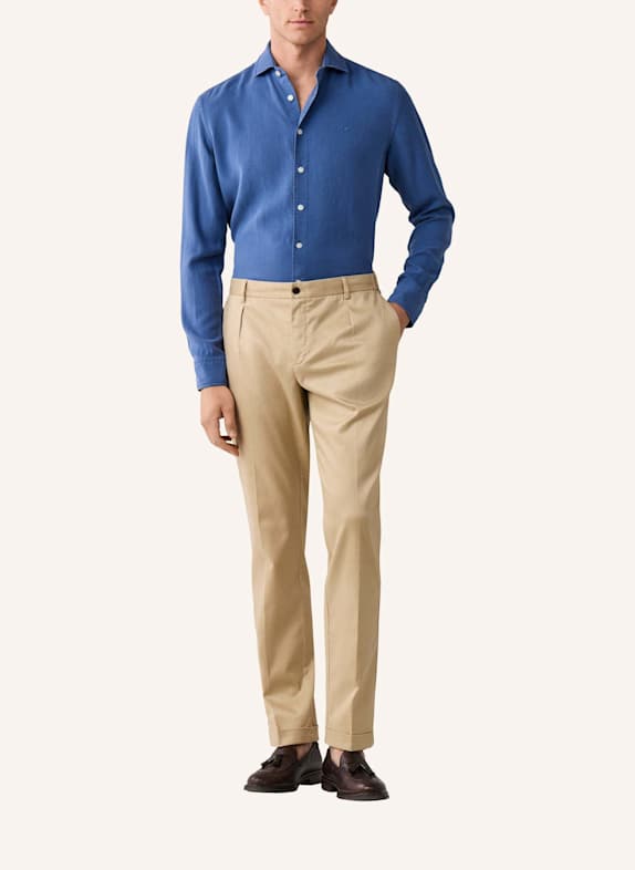 HACKETT LONDON Freizeithemd GMD TEXTURE BLAU
