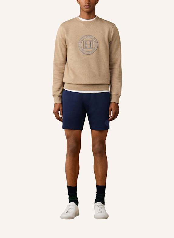 HACKETT LONDON Sweatshirt HERITAGE H CREW CAMEL