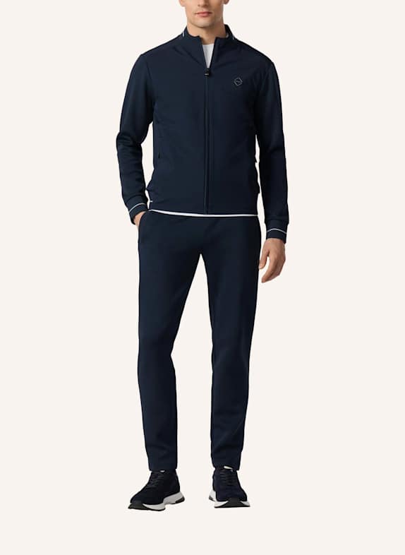 HACKETT LONDON Sweatshirt HS TECH TRACK FZ DUNKELBLAU