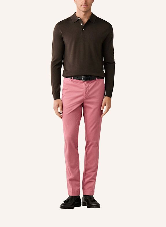 HACKETT LONDON Pullover MERINO SILK LS POLO GRÜN