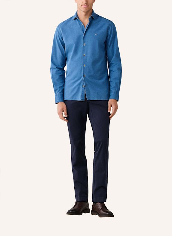 HACKETT LONDON Freizeithemd ESS MID DENIM DUNKELBLAU