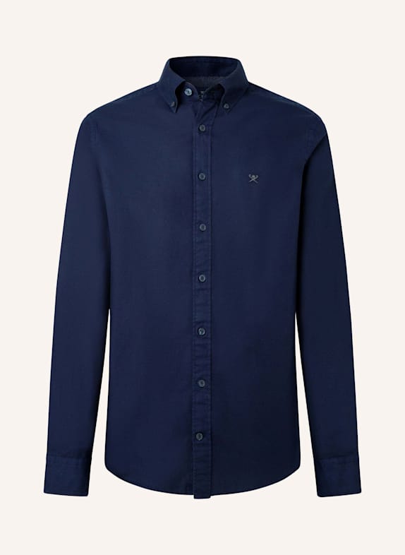 HACKETT LONDON Freizeithemd ESS GMT DYED OXFORD BLAU