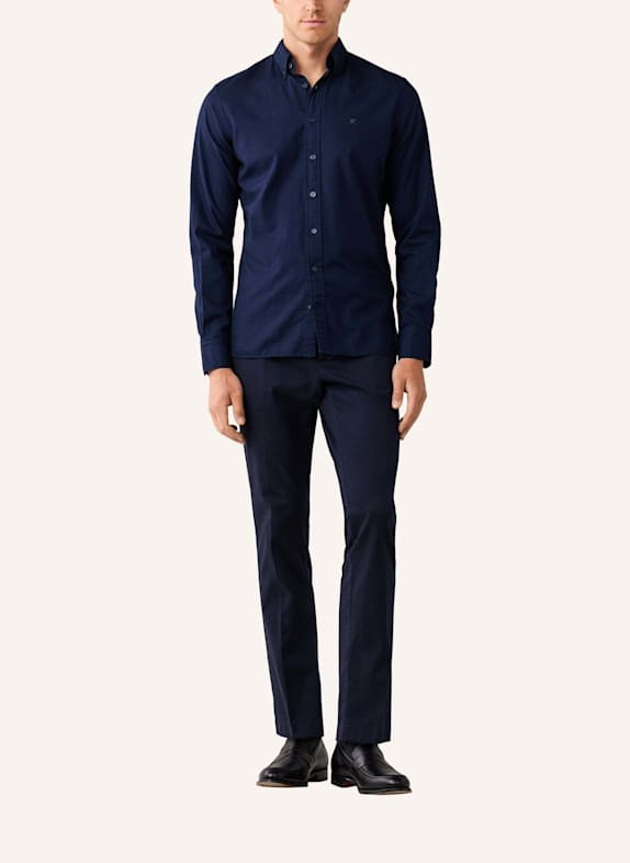 HACKETT LONDON Freizeithemd ESS GMT DYED OXFORD BLAU