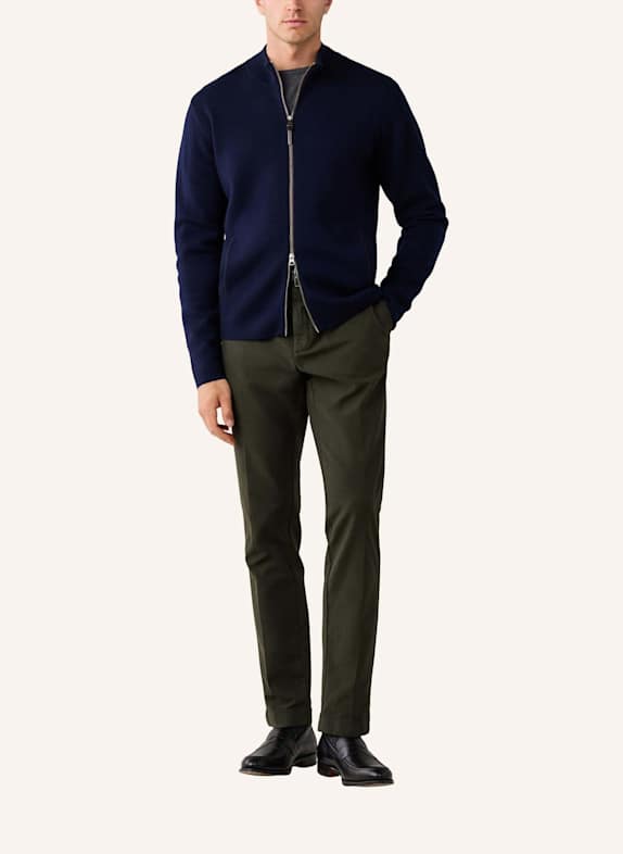 HACKETT LONDON Pullover MILANO FZIP BLAU