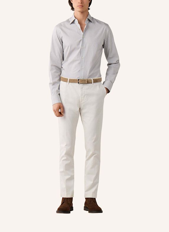 HACKETT LONDON Freizeithemd TRIO STRIPE HELLGRAU