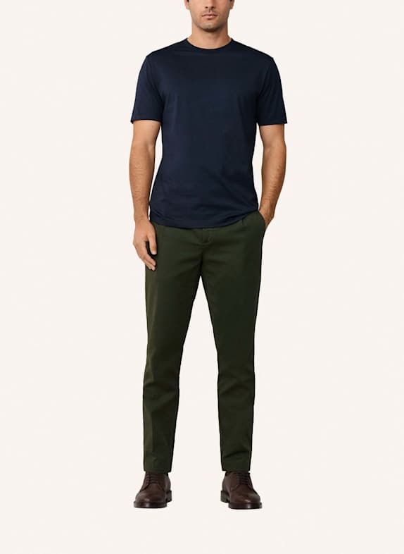 HACKETT LONDON T-Shirt PIMA COTTON TEE DUNKELBLAU