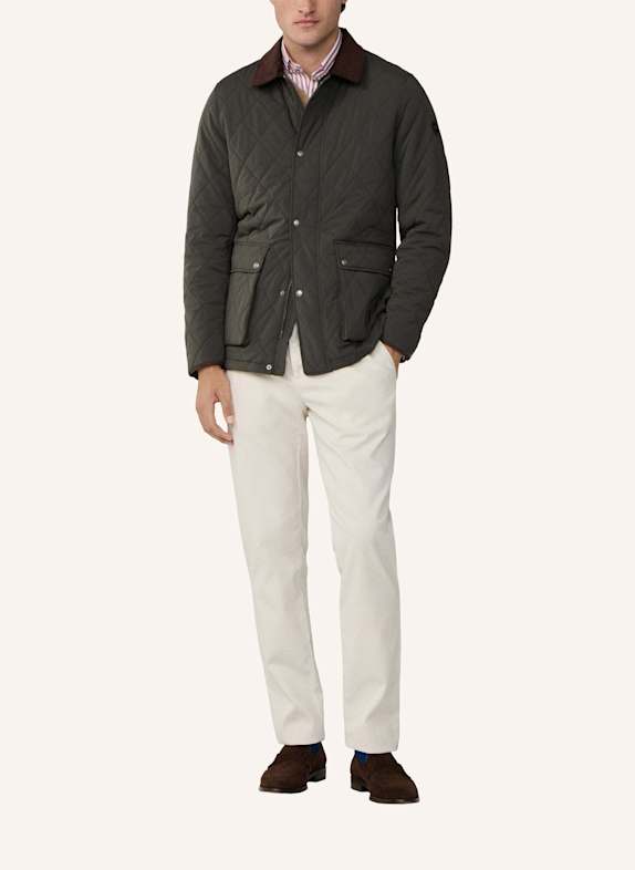 HACKETT LONDON Fieldjacket QUILTED JKT DUNKELGRÜN