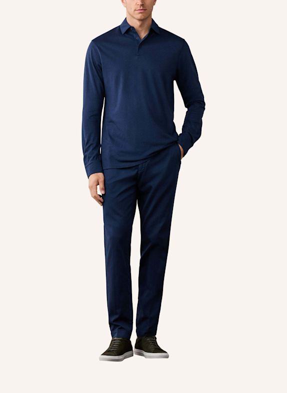 HACKETT LONDON Poloshirt TTVL PIQUE POLO LS BLAU