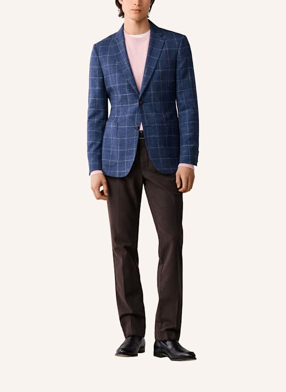 HACKETT LONDON Sakko COTT WOOL MEL WPANE BLAU