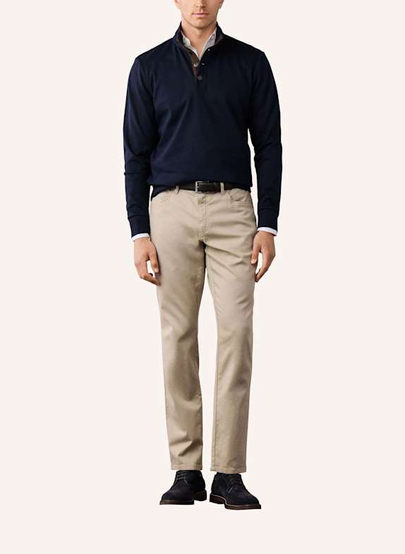 HACKETT LONDON Sweatshirt TTVL TWILL JACQ PLKT BLAU