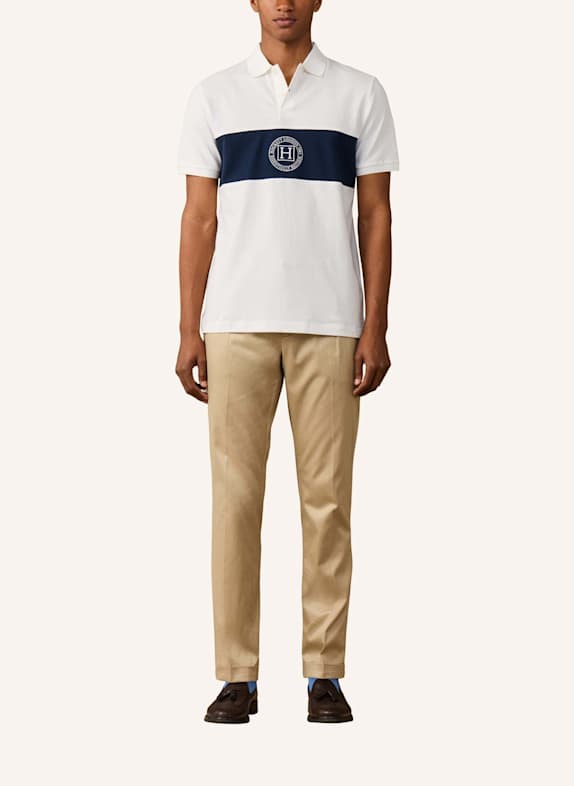 HACKETT LONDON Poloshirt HERITAGE H PANEL CREME