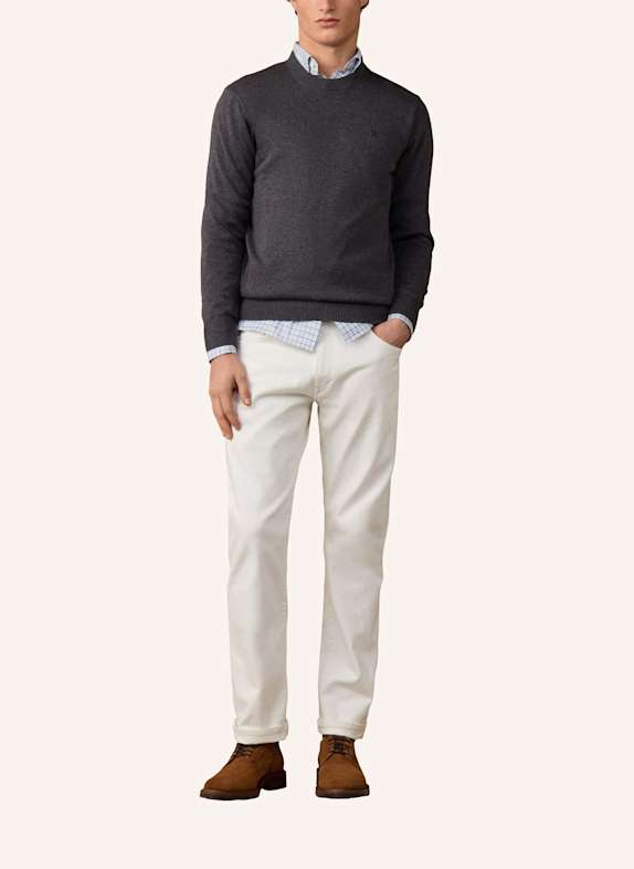 HACKETT LONDON Pullover ESS COTTON CREW DUNKELGRAU
