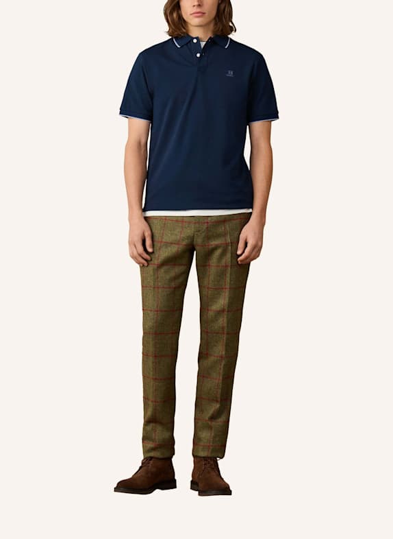 HACKETT LONDON Poloshirt HERITAGE H TIPPED POLO BLAU