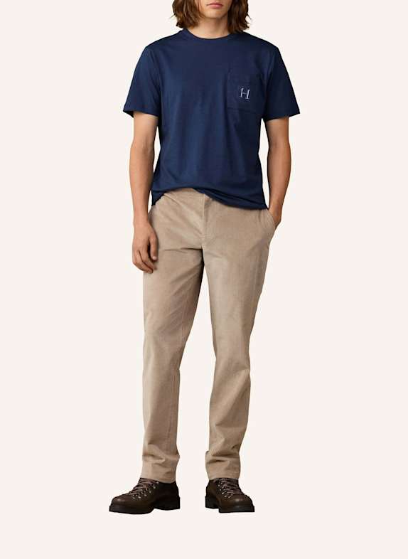 HACKETT LONDON T-Shirt HERITAGE H POCKET TEE BLAU