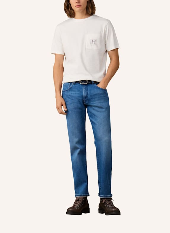 HACKETT LONDON T-Shirt HERITAGE H POCKET TEE CREME