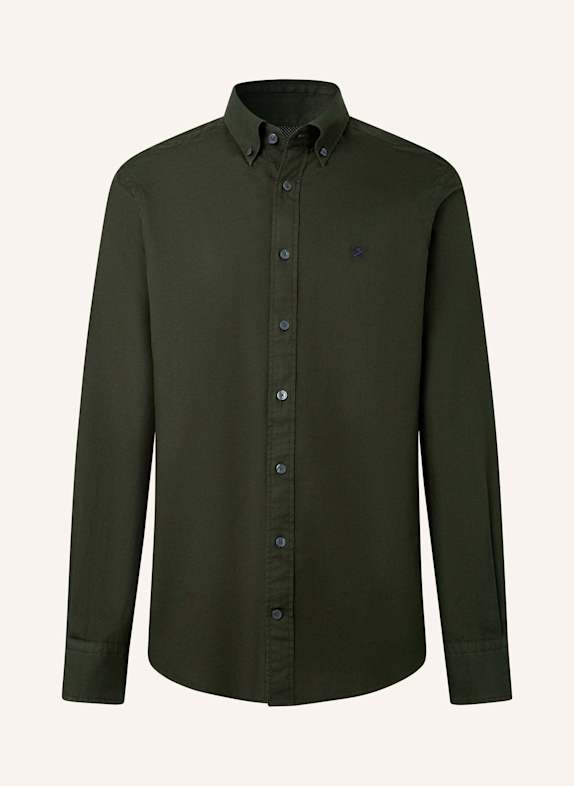 HACKETT LONDON Freizeithemd ESS GMT DYED OXFORD GRÜN