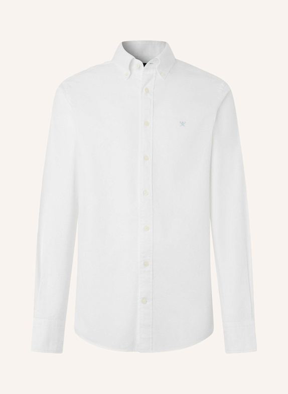 HACKETT LONDON Freizeithemd ESS GMT DYED OXFORD WEISS