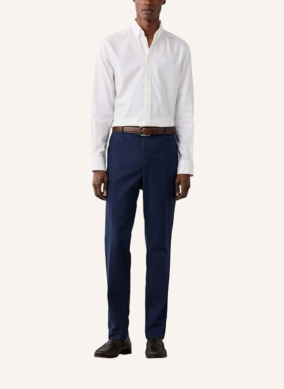 HACKETT LONDON Freizeithemd ESS GMT DYED OXFORD WEISS