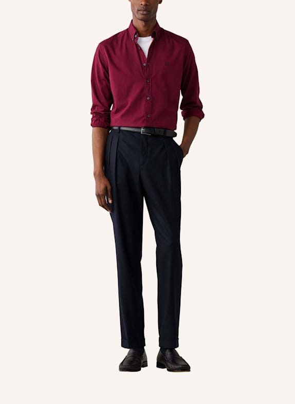 HACKETT LONDON Freizeithemd ESS GMT DYED OXFORD ROT