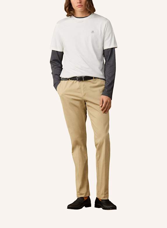 HACKETT LONDON T-Shirt HERITAGE H SMALL LOGO CREME
