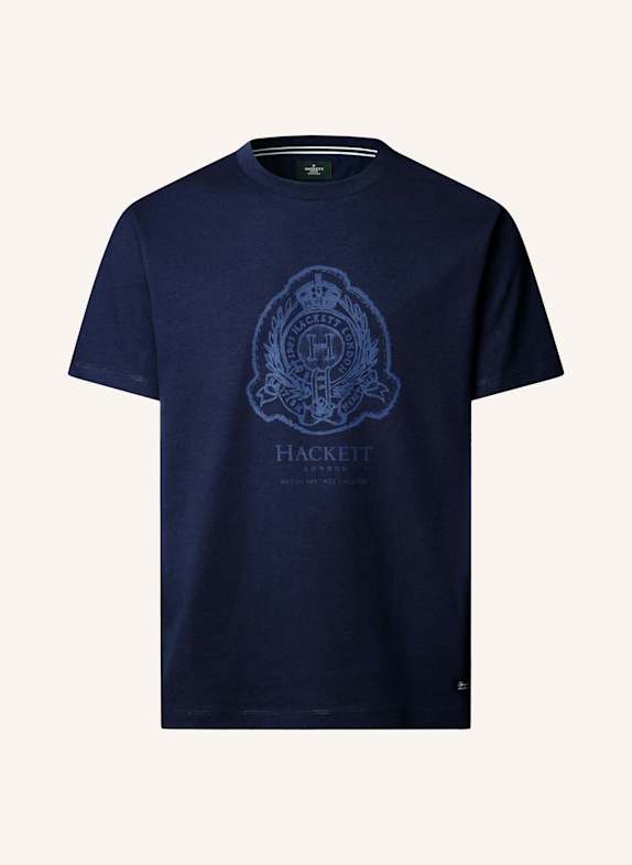 HACKETT LONDON T-Shirt HERITAGE H LOGO TEE BLAU