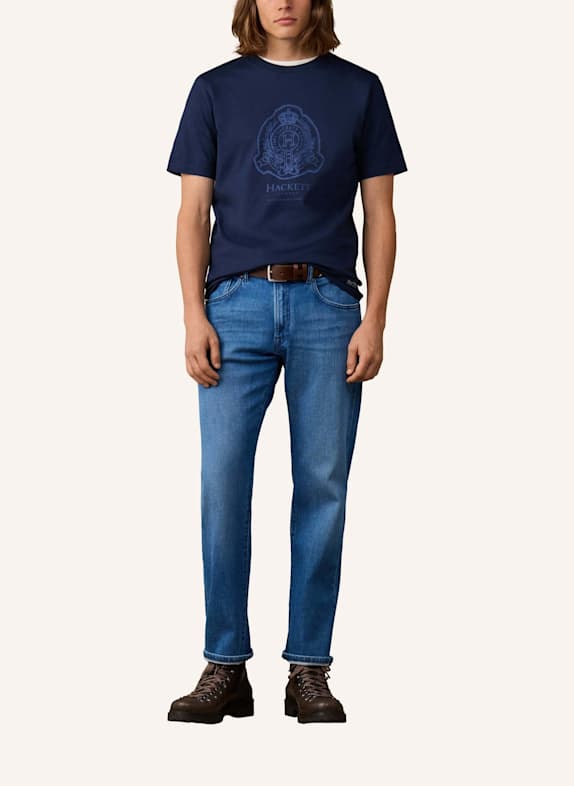 HACKETT LONDON T-Shirt HERITAGE H LOGO TEE BLAU