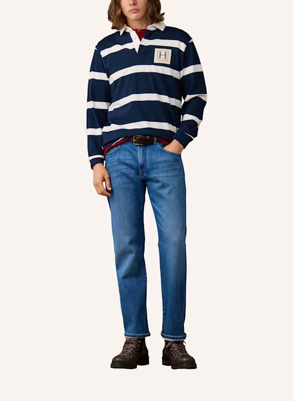 HACKETT LONDON Poloshirt HERITAGE H STR RBY BLAU