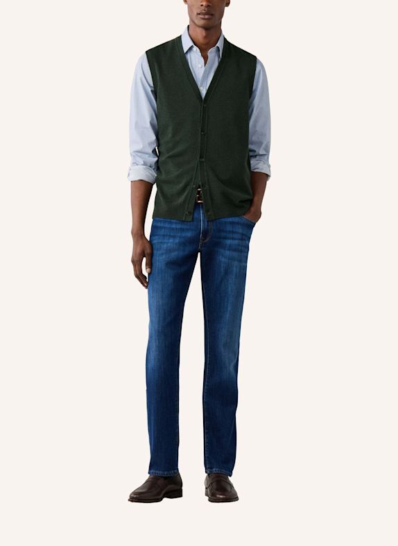 HACKETT LONDON Pullover WOOL CASH MIX WCOAT GRÜN